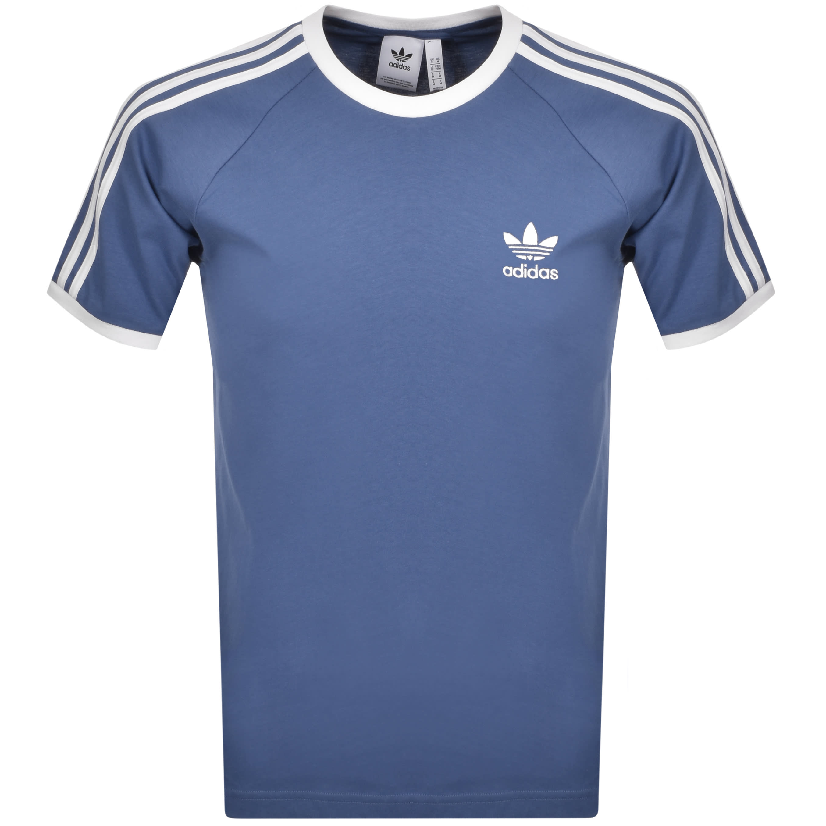Alternative Image for Productadidas Originals 3 Stripe T Shirt Blue1